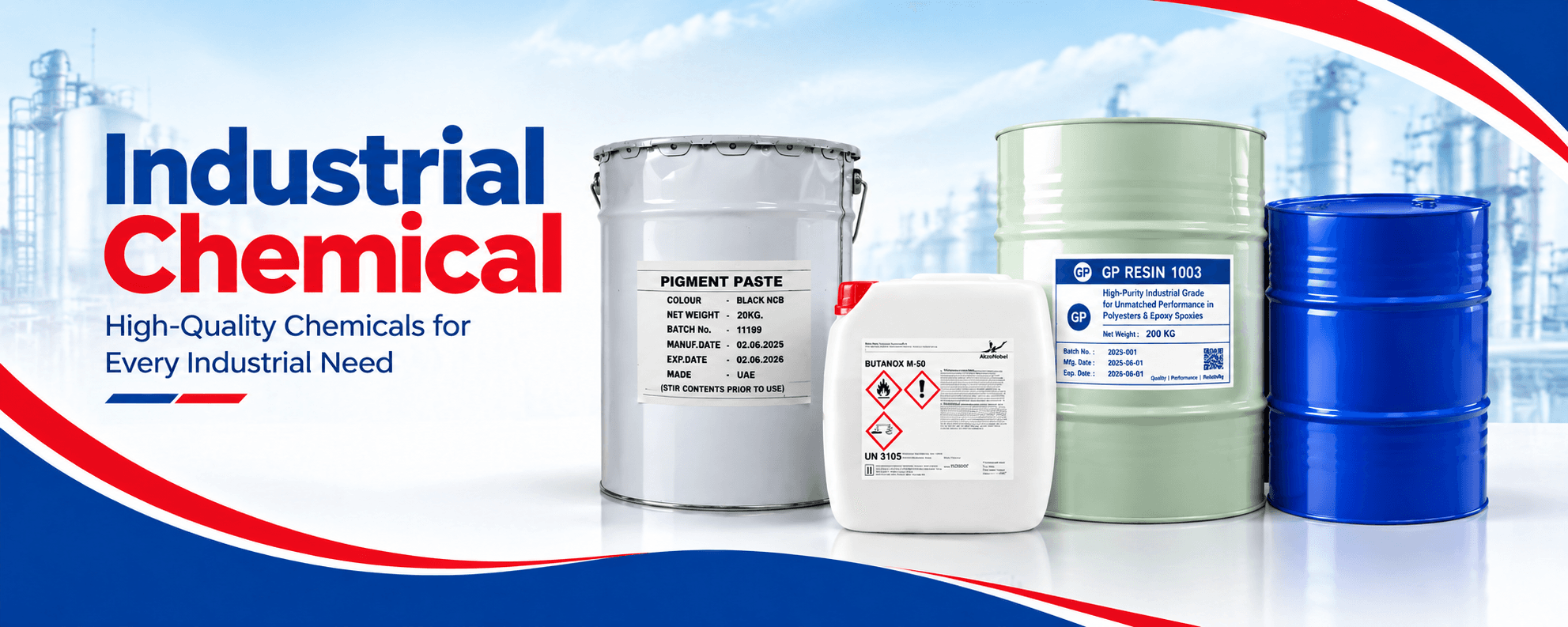Industrial Chemicals - high-quality chemicals for every industrial need