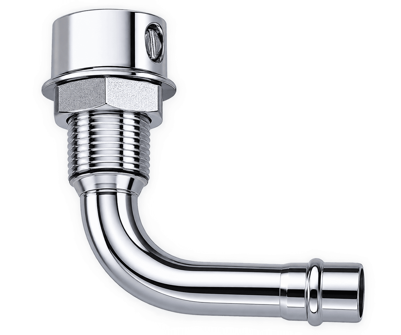 Chrome Plated Gas Tank Vent – Screen Face Down