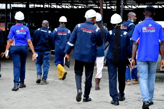 Roshanal staff on site